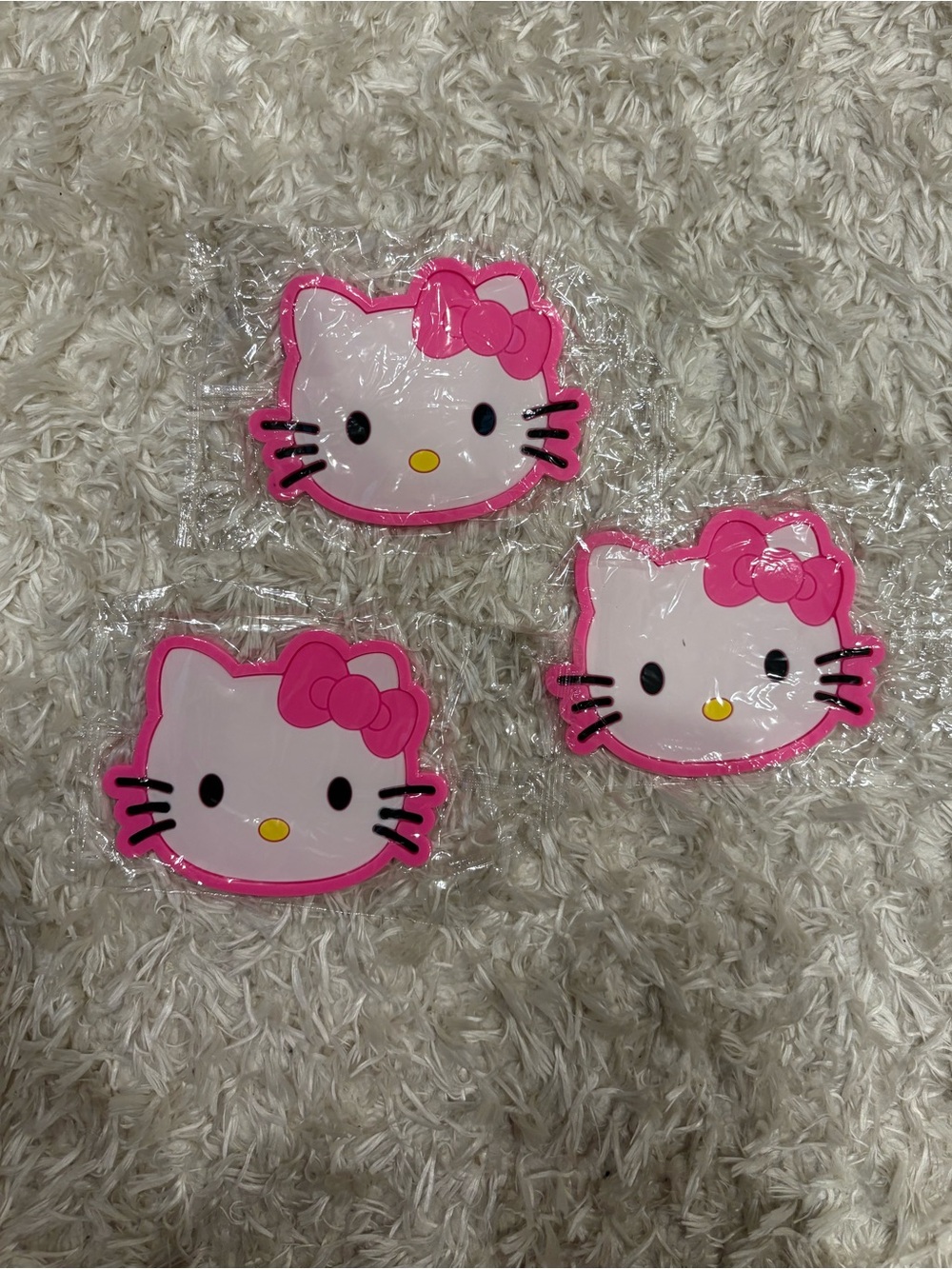 Hello Kitty Pink Kitchen Silicone Cute Coasters Set of 3